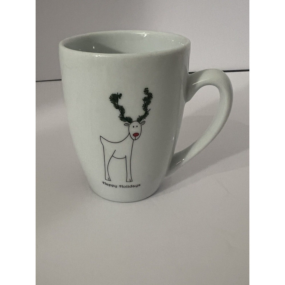 BIA Cordon Bleu Rudolph Rudy Reindeer Happy Holidays Christmas Coffee Cup Mug